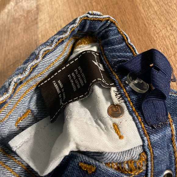 Pre-owned: 7 for all mankind toddler girl boot cut jeans - Picture 4 of 4